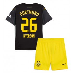 Borussia Dortmund Julian Ryerson #26 Borte skjorte til barn 2024-25 Kortermet (+ korte bukser)